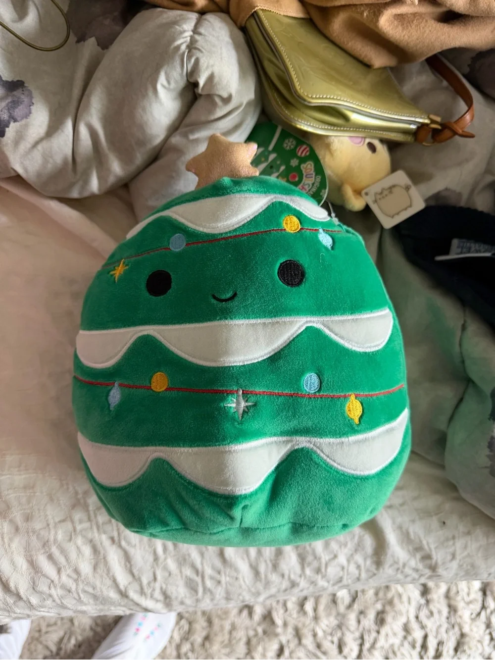 Green Christmas Tree Squishmallow Plush Toy for Kids - Squishable Style